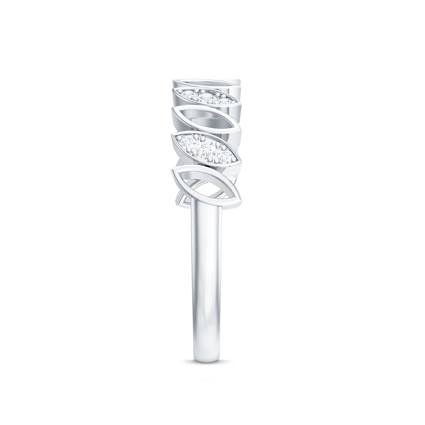 Natural Diamond Marquise Half Eternity Ring for Women