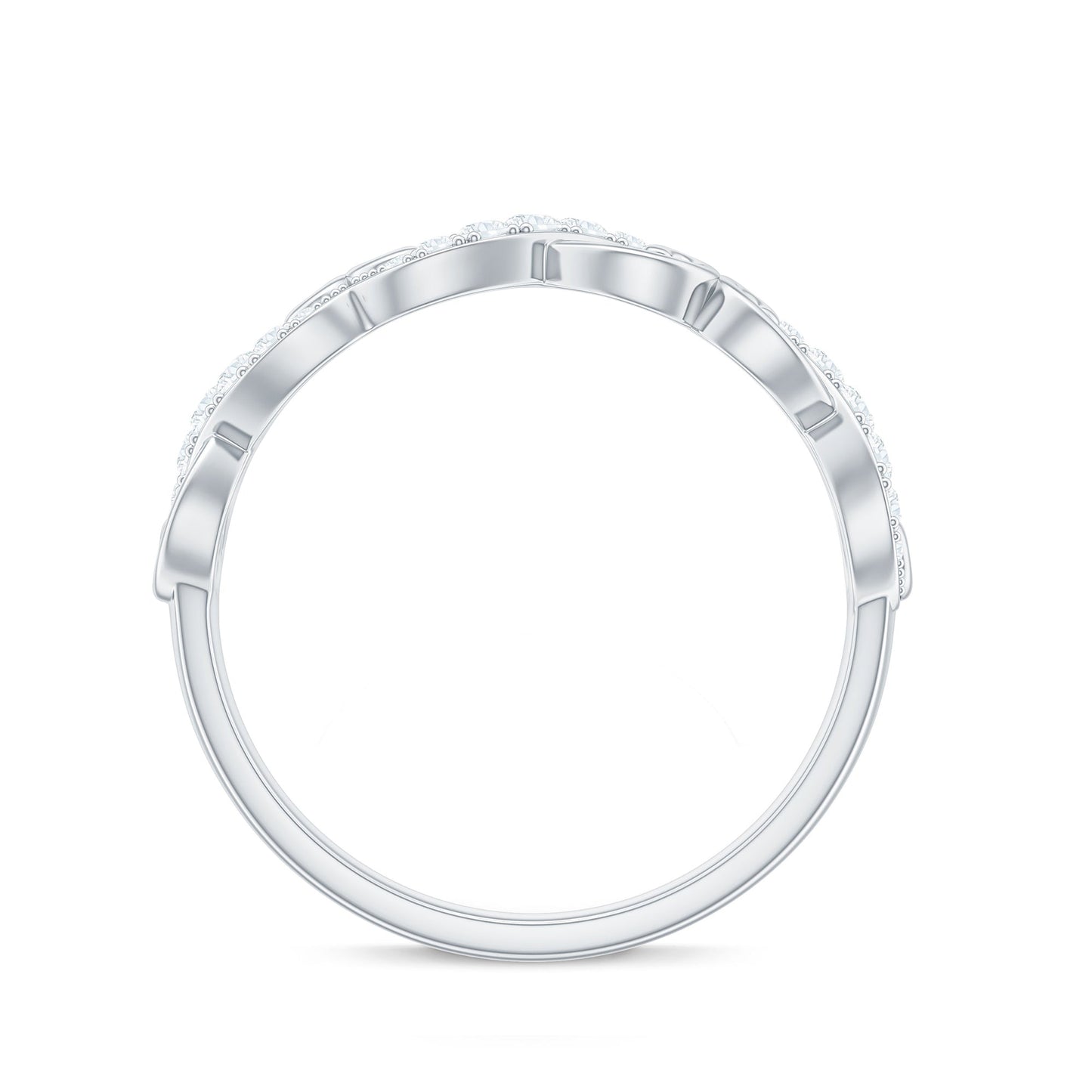 Certified Diamond Infinity Band Ring