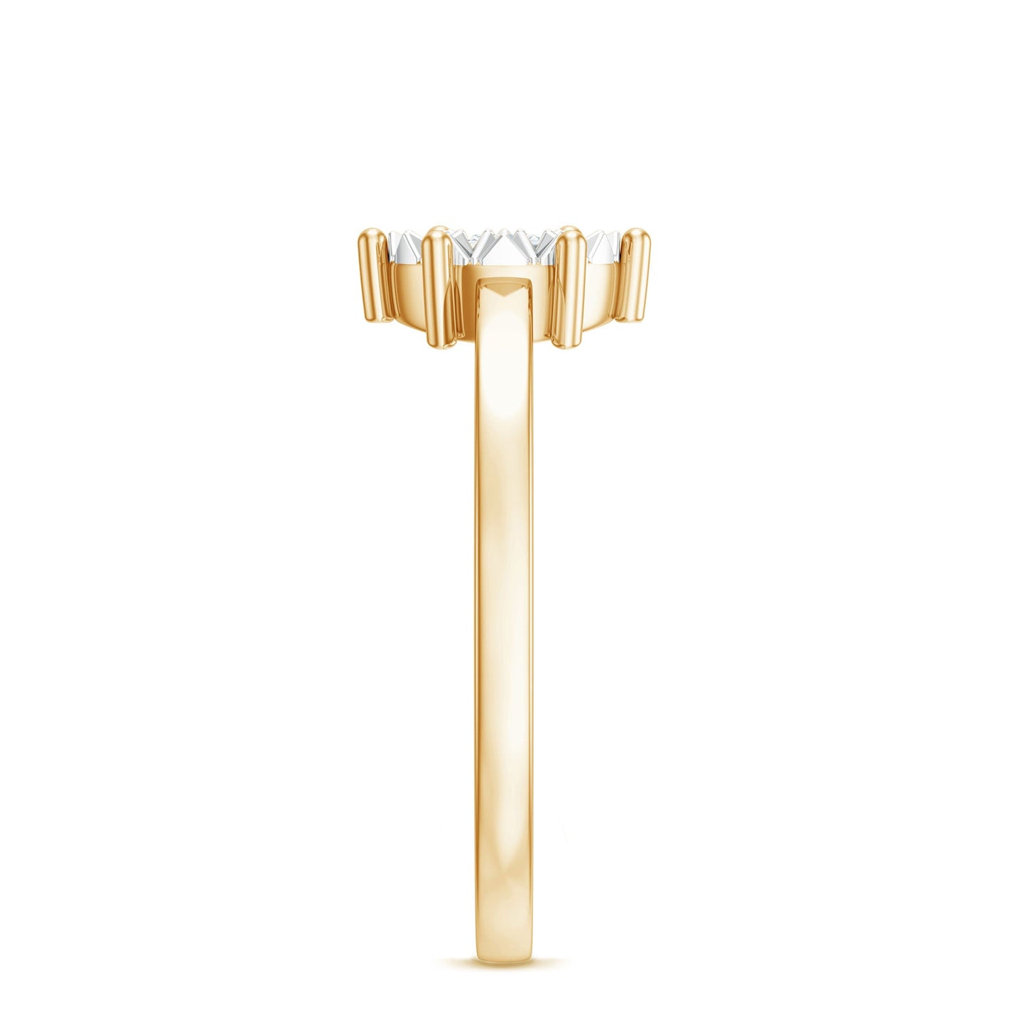 Natural Diamond Promise Ring in Illusion Setting