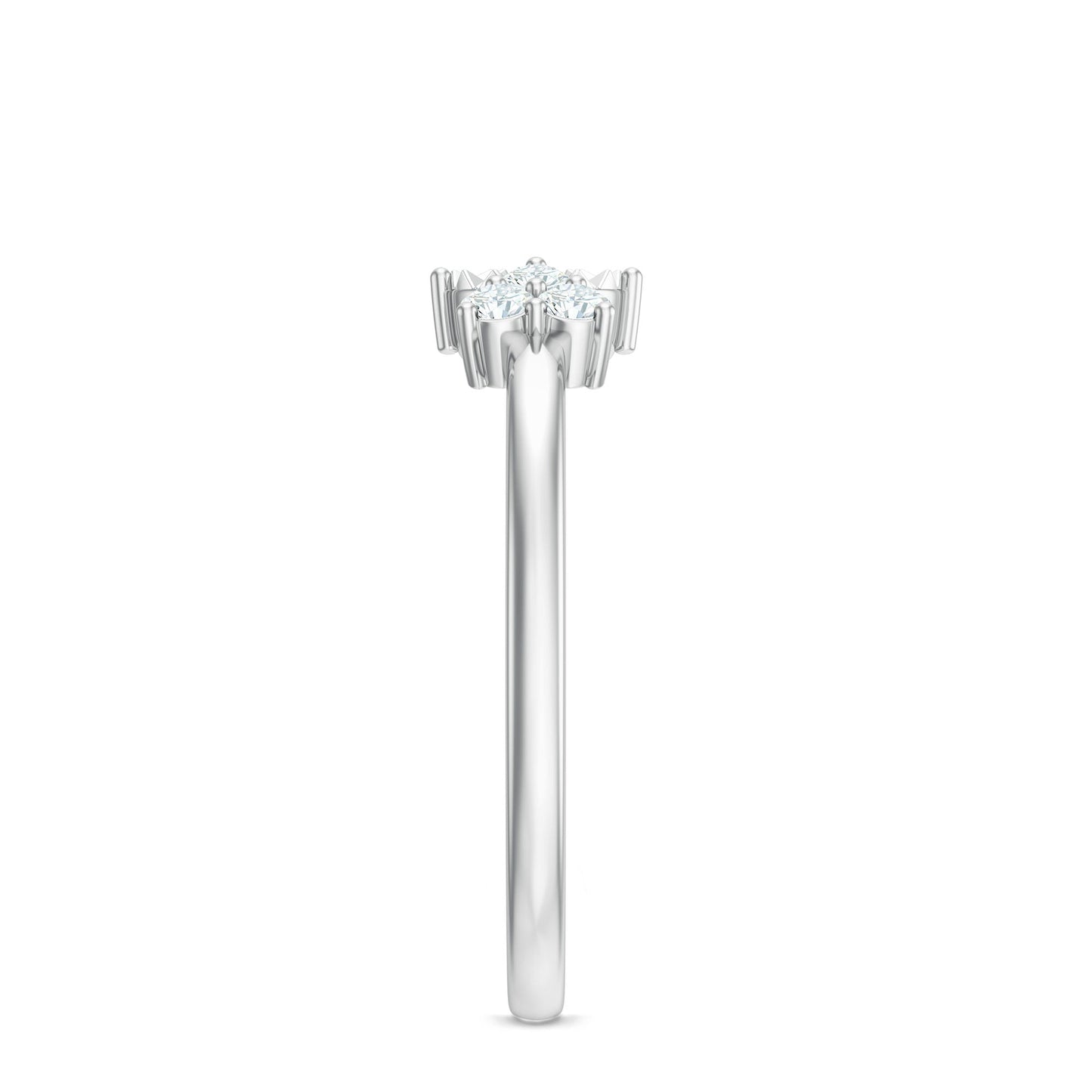 Certified Natural Diamond Cuff Ring for Women