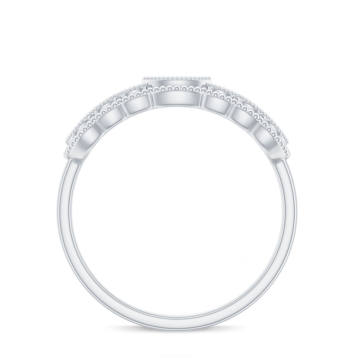 Vintage Inspired Natural Diamond Anniversary Ring