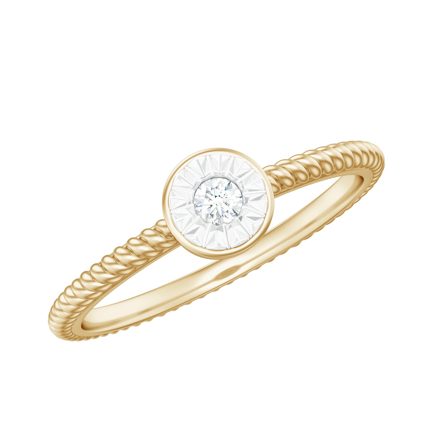 Illusion Set Diamond Promise Ring
