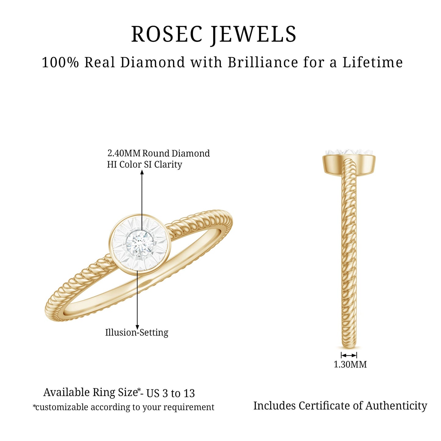 Illusion Set Diamond Promise Ring