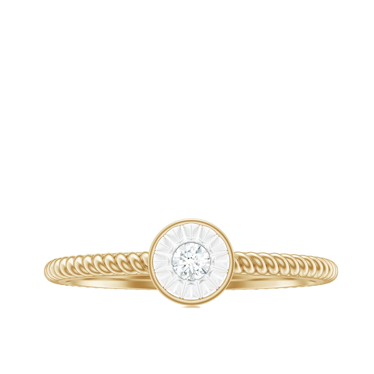 Illusion Set Diamond Promise Ring