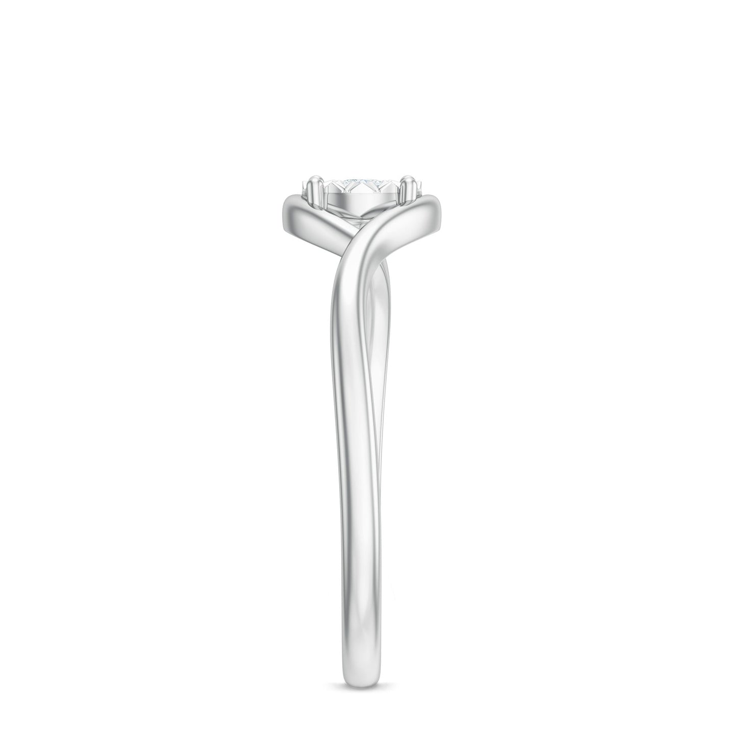 Certified Real Diamond Minimal Promise Ring for Women