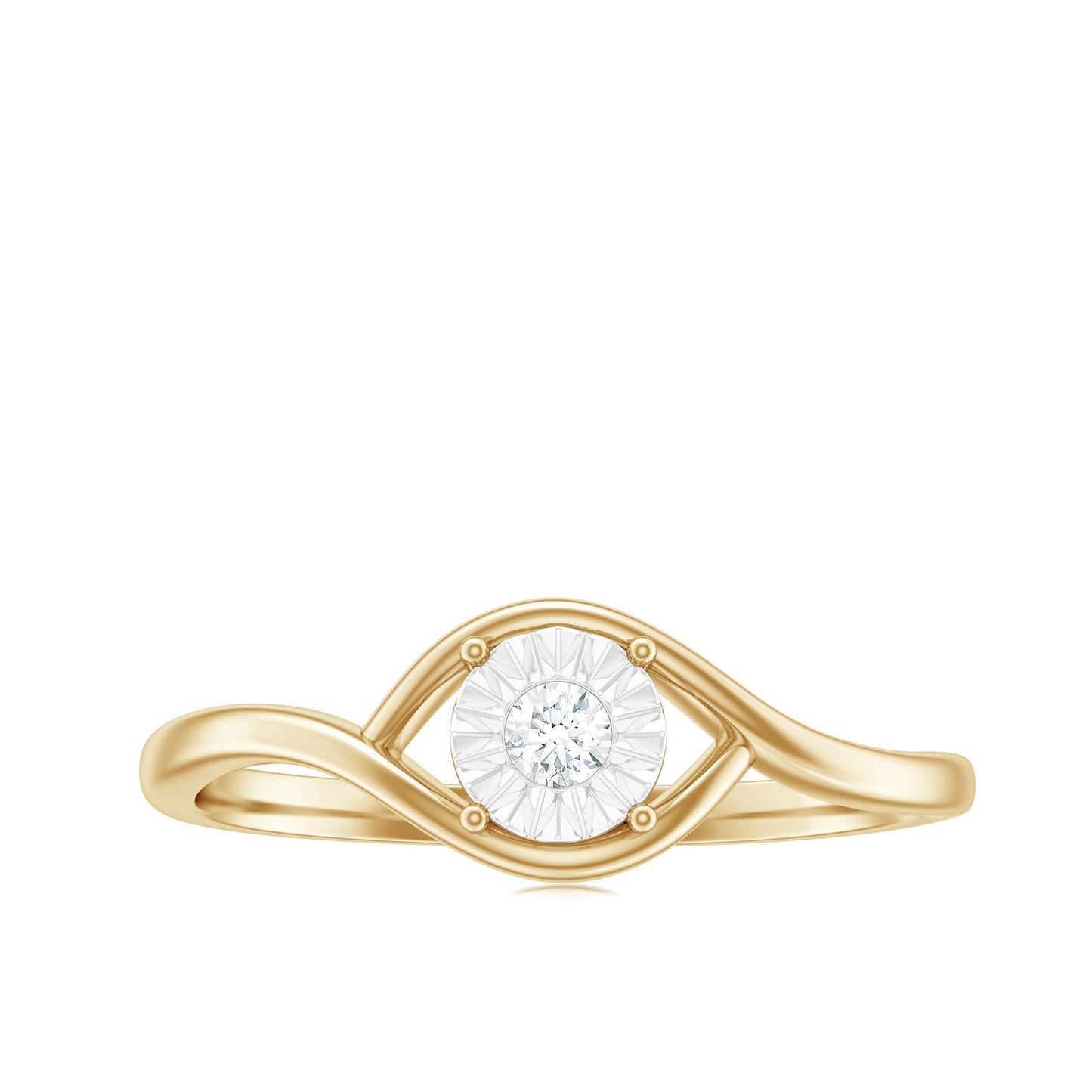 Certified Real Diamond Minimal Promise Ring for Women