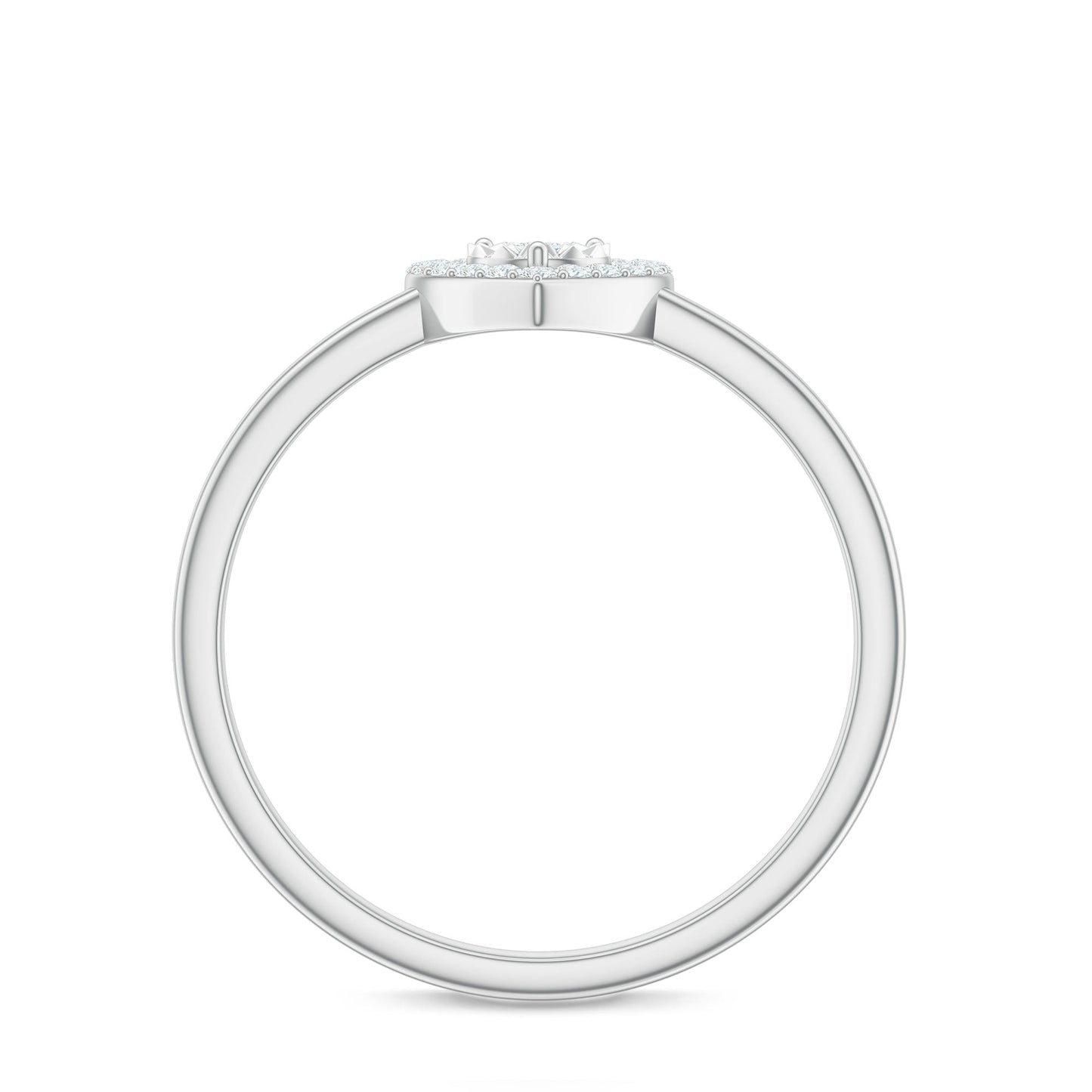 Certified Real Diamond Heart Promise Ring