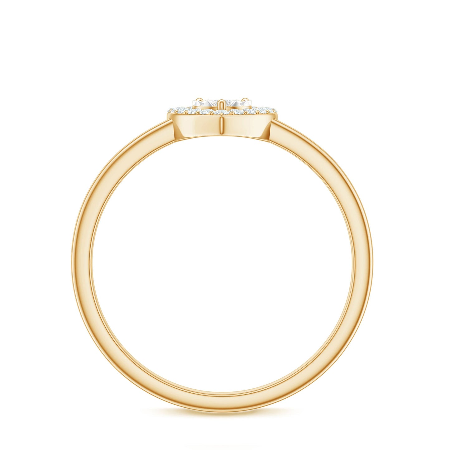Certified Real Diamond Heart Promise Ring