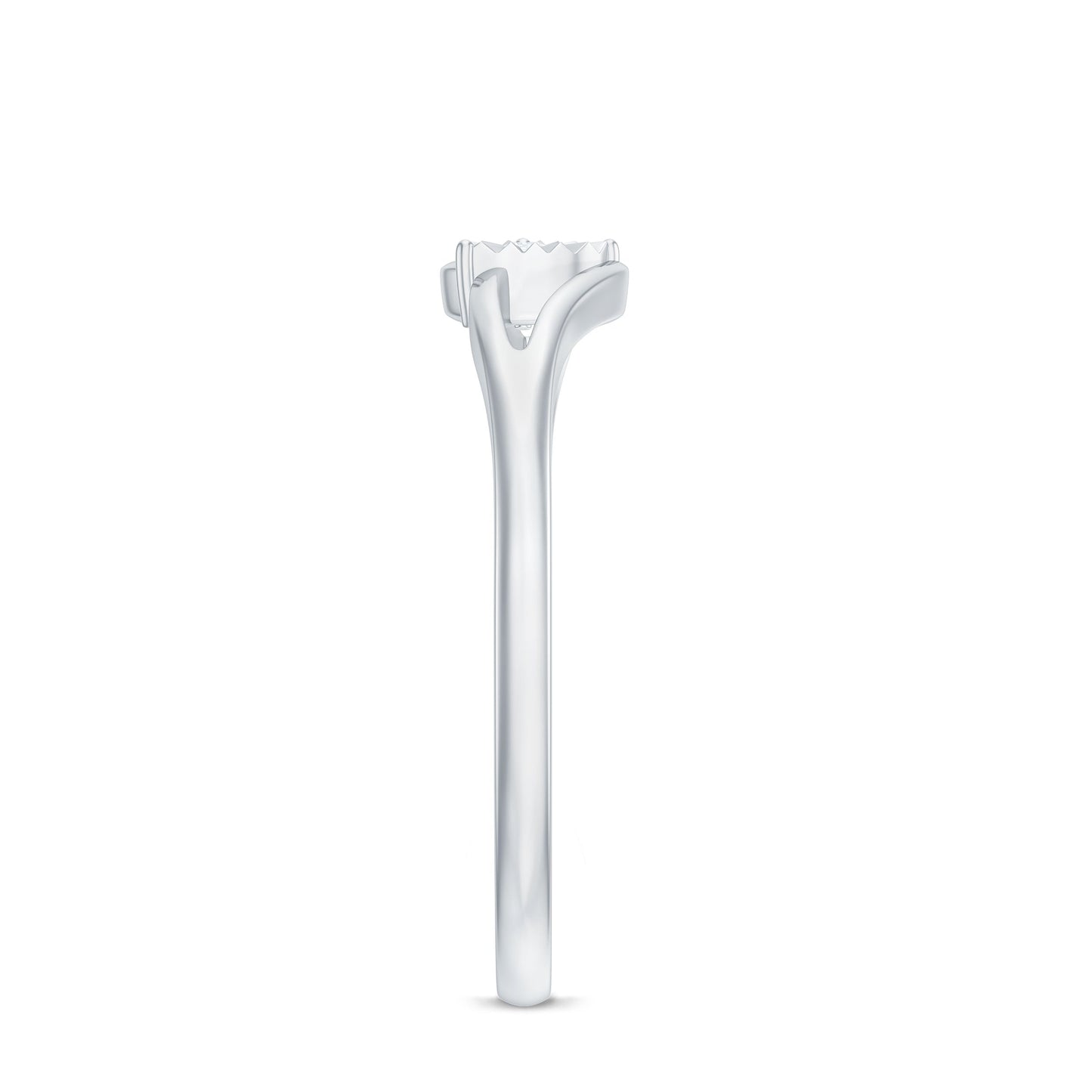 Certified Real Heart Promise Ring with Split Shank