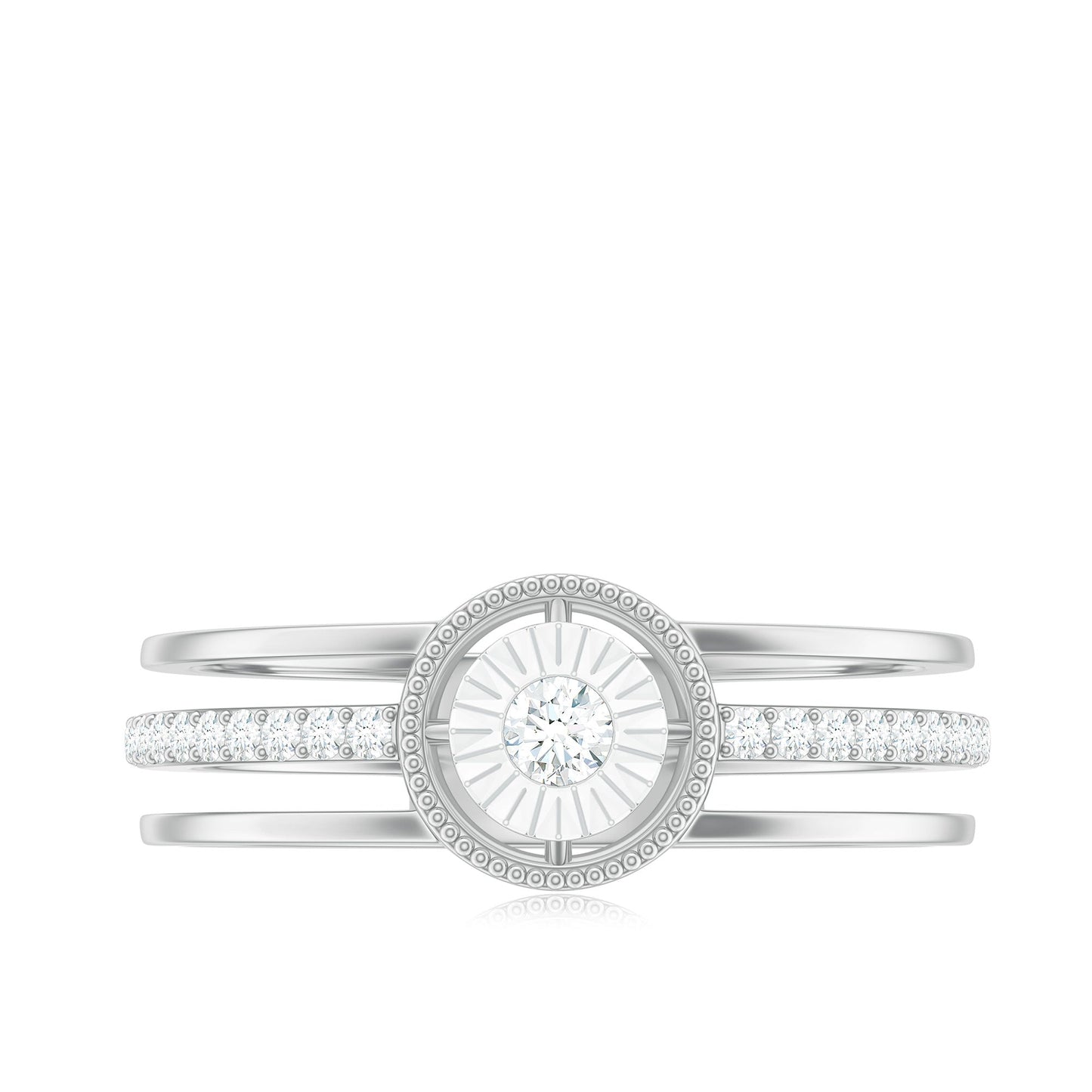 Certified Natural Diamond Engagement Ring for Women