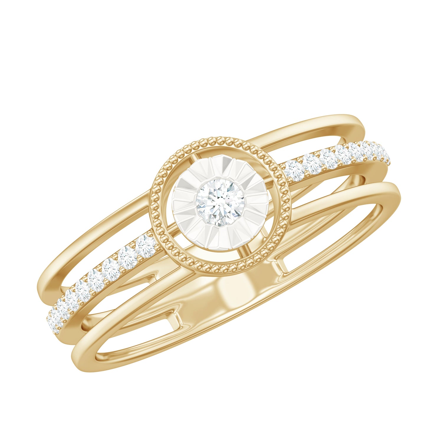 Certified Natural Diamond Engagement Ring for Women
