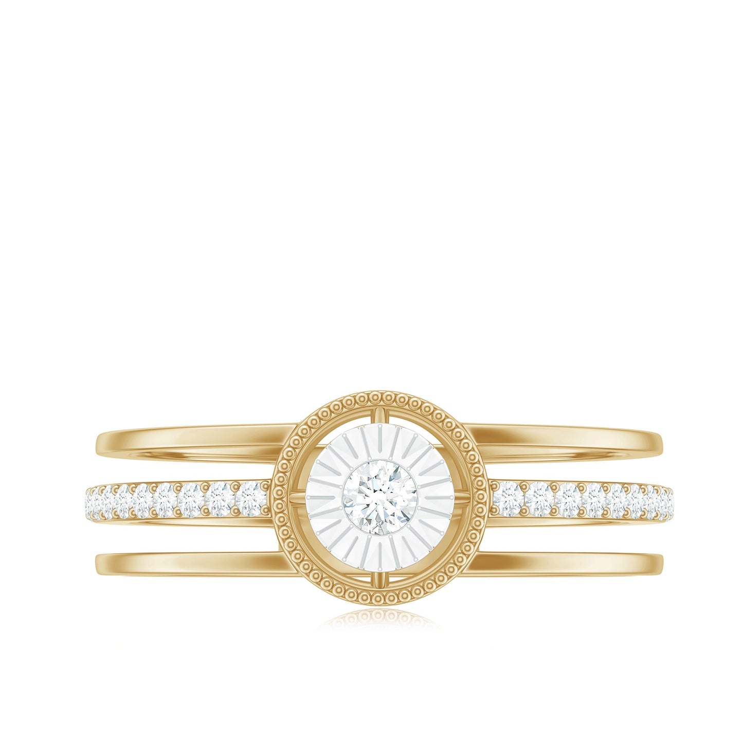 Certified Natural Diamond Engagement Ring for Women