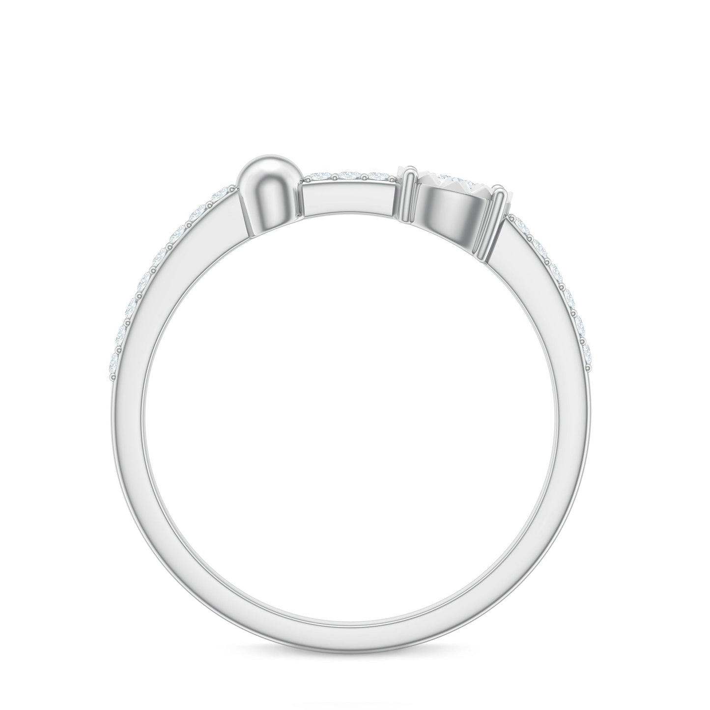 Certified Real Diamond Promise Ring for Valentines