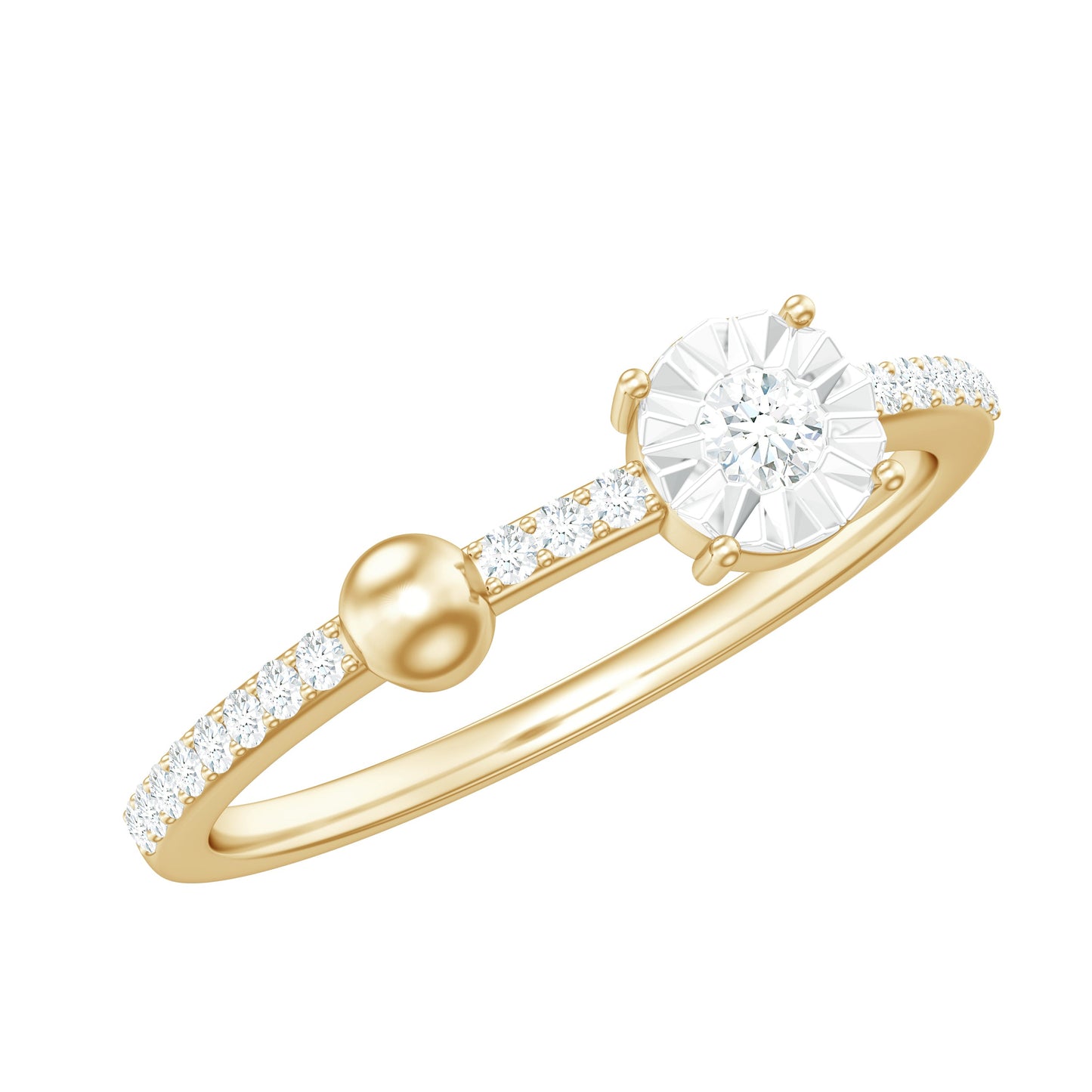 Certified Real Diamond Promise Ring for Valentines
