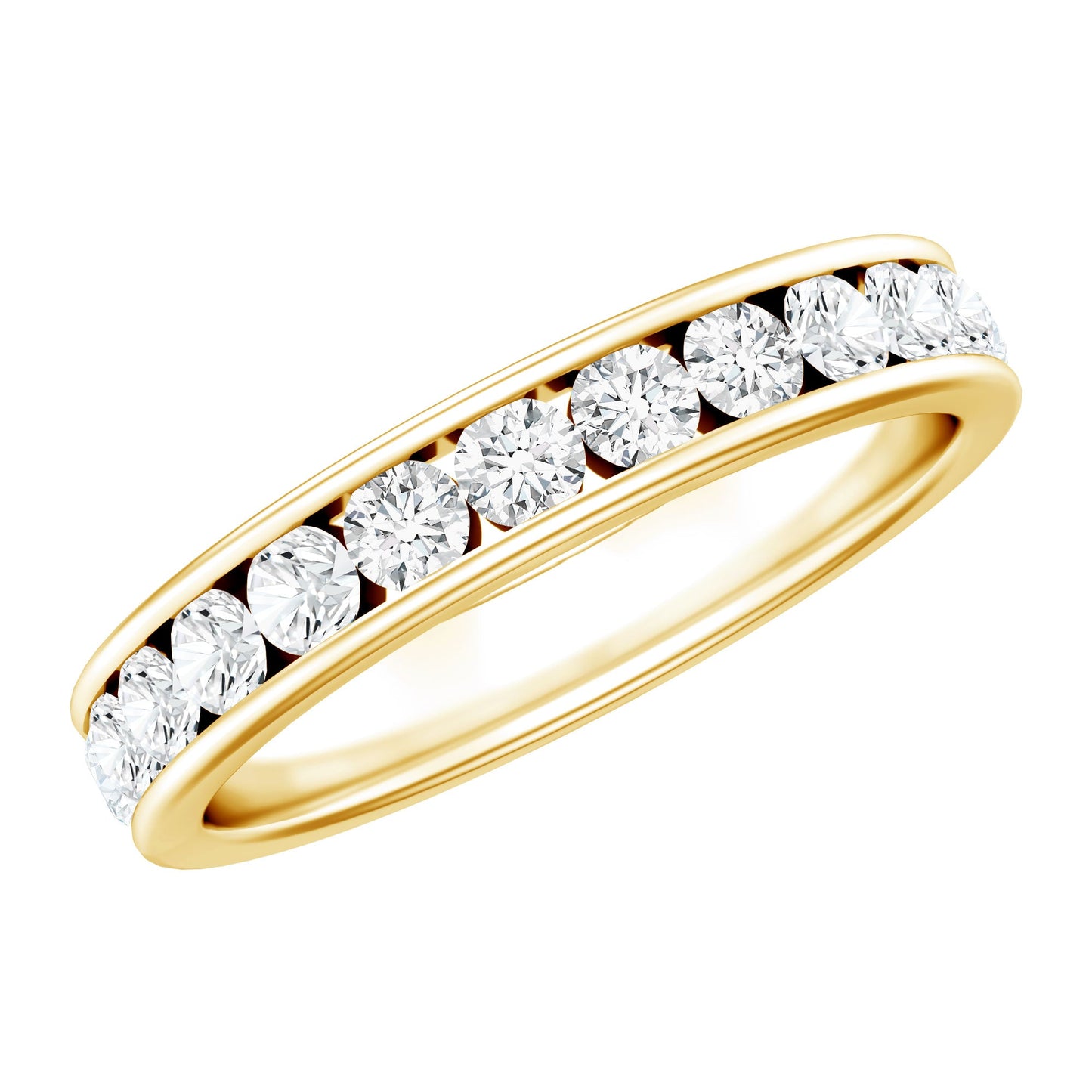 Certified Lab Grown Diamond Eternity Ring in Channel Set