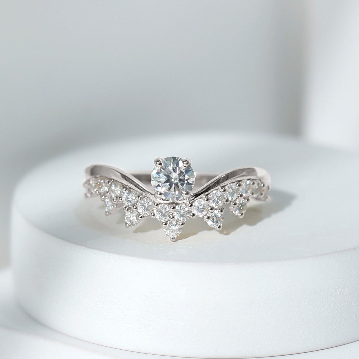 Certified Lab Grown Diamond Designer Engagement Ring