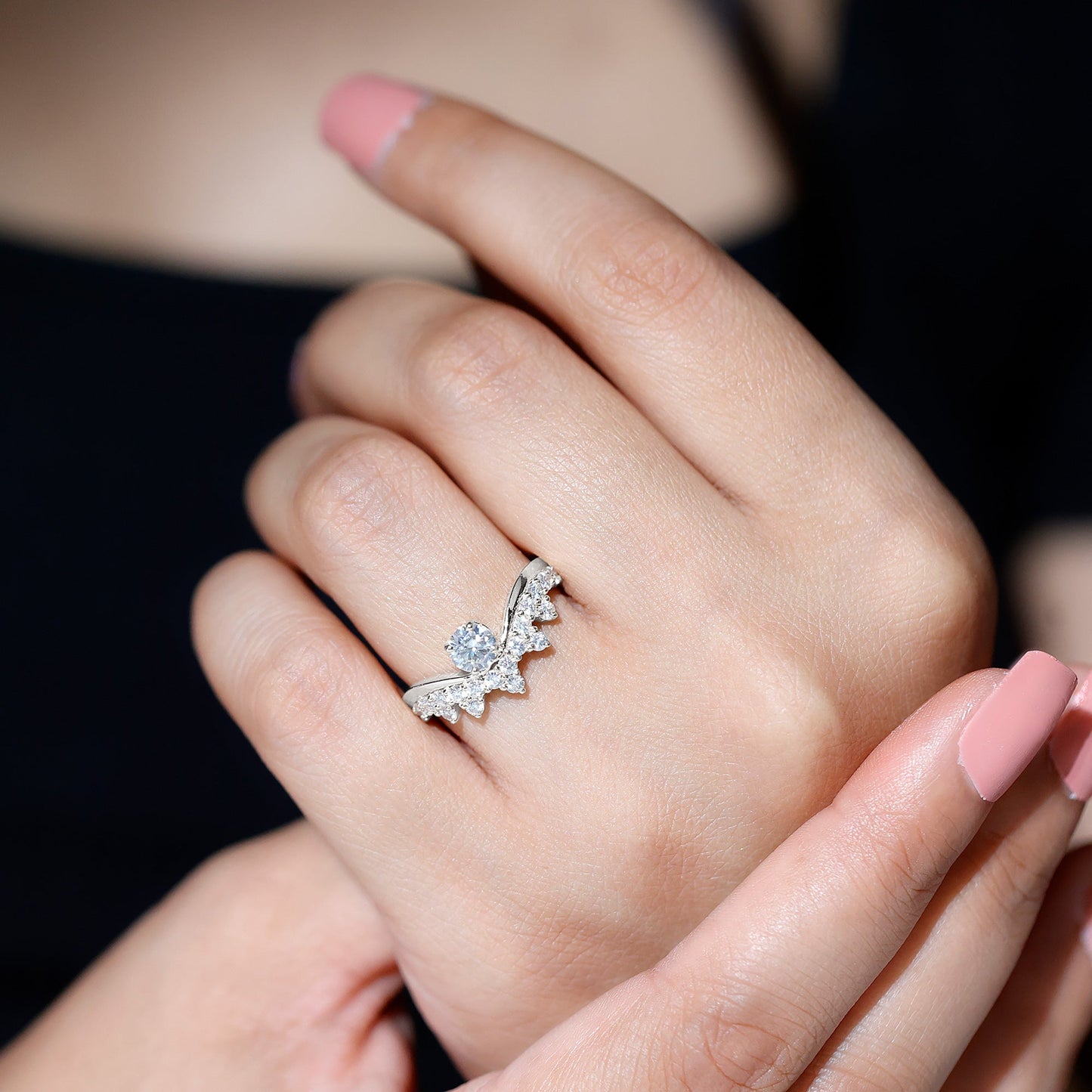 Certified Lab Grown Diamond Designer Engagement Ring