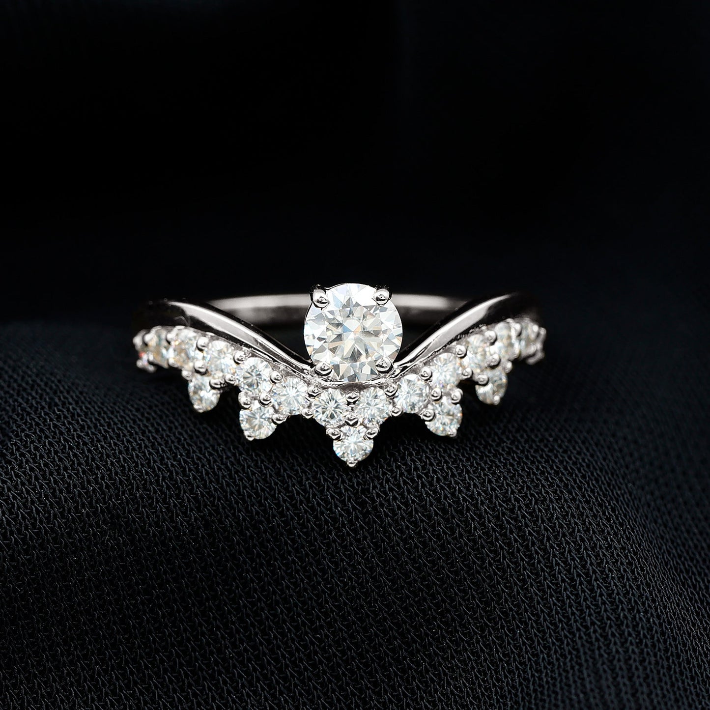 Certified Lab Grown Diamond Designer Engagement Ring