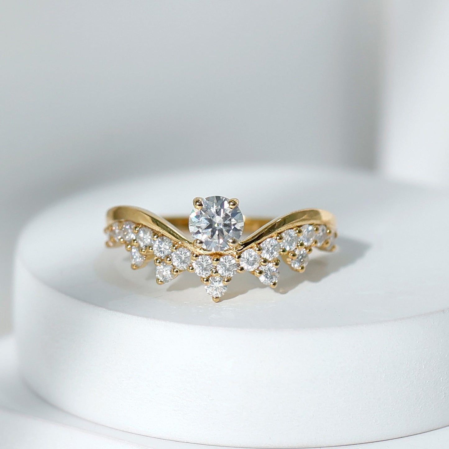 Certified Lab Grown Diamond Designer Engagement Ring