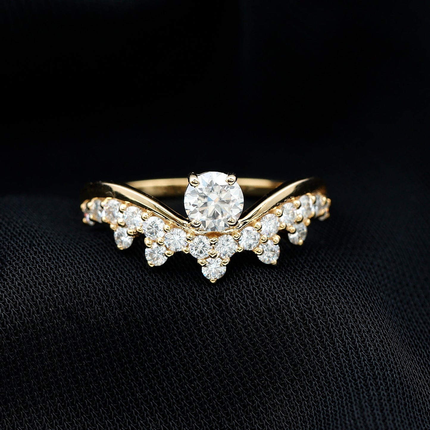 Certified Lab Grown Diamond Designer Engagement Ring