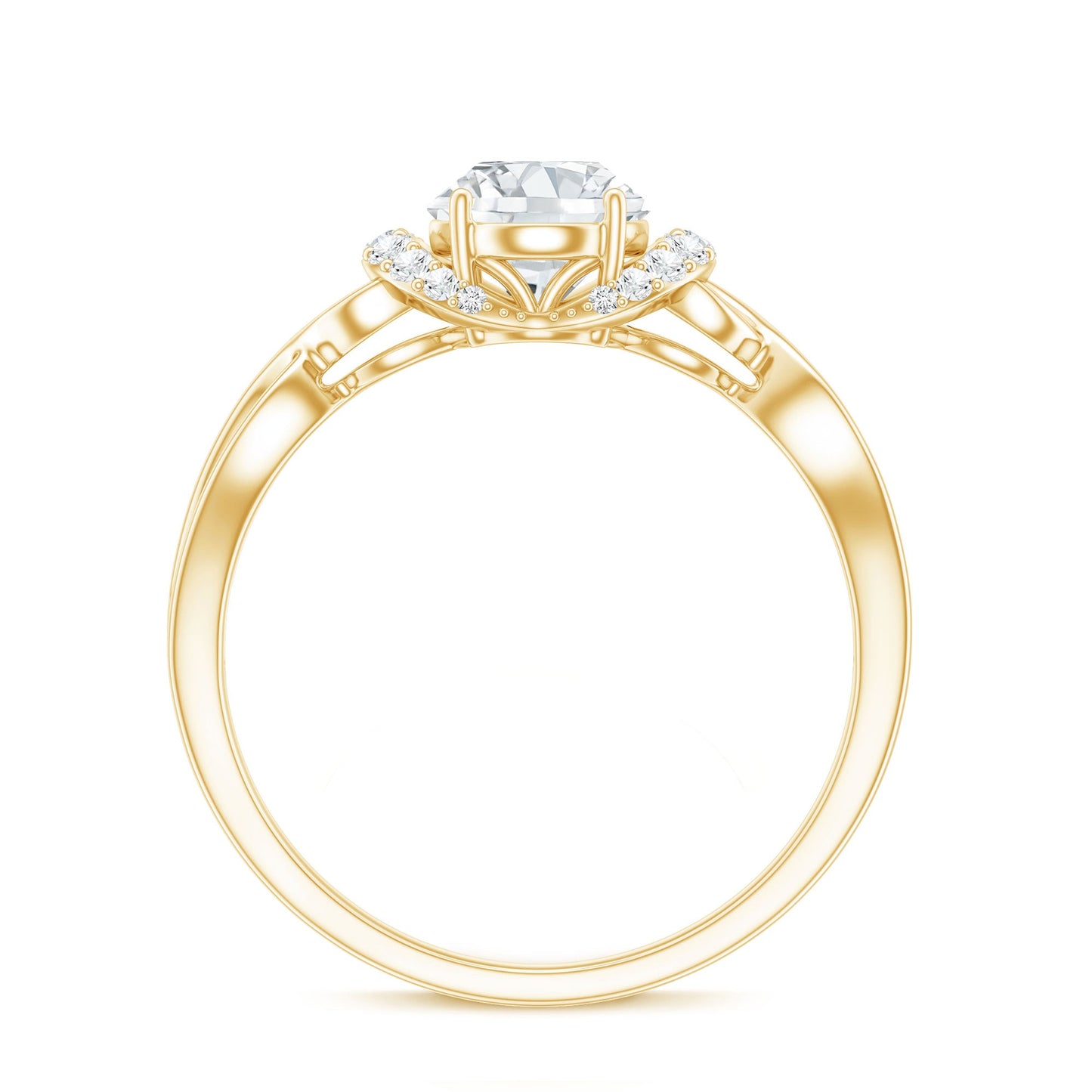 Lab Grown Diamond 1.2 Carat Oval Engagement Ring For Women