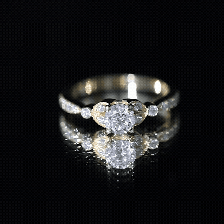 Certified Lab Grown Diamond Minimal Engagement Ring