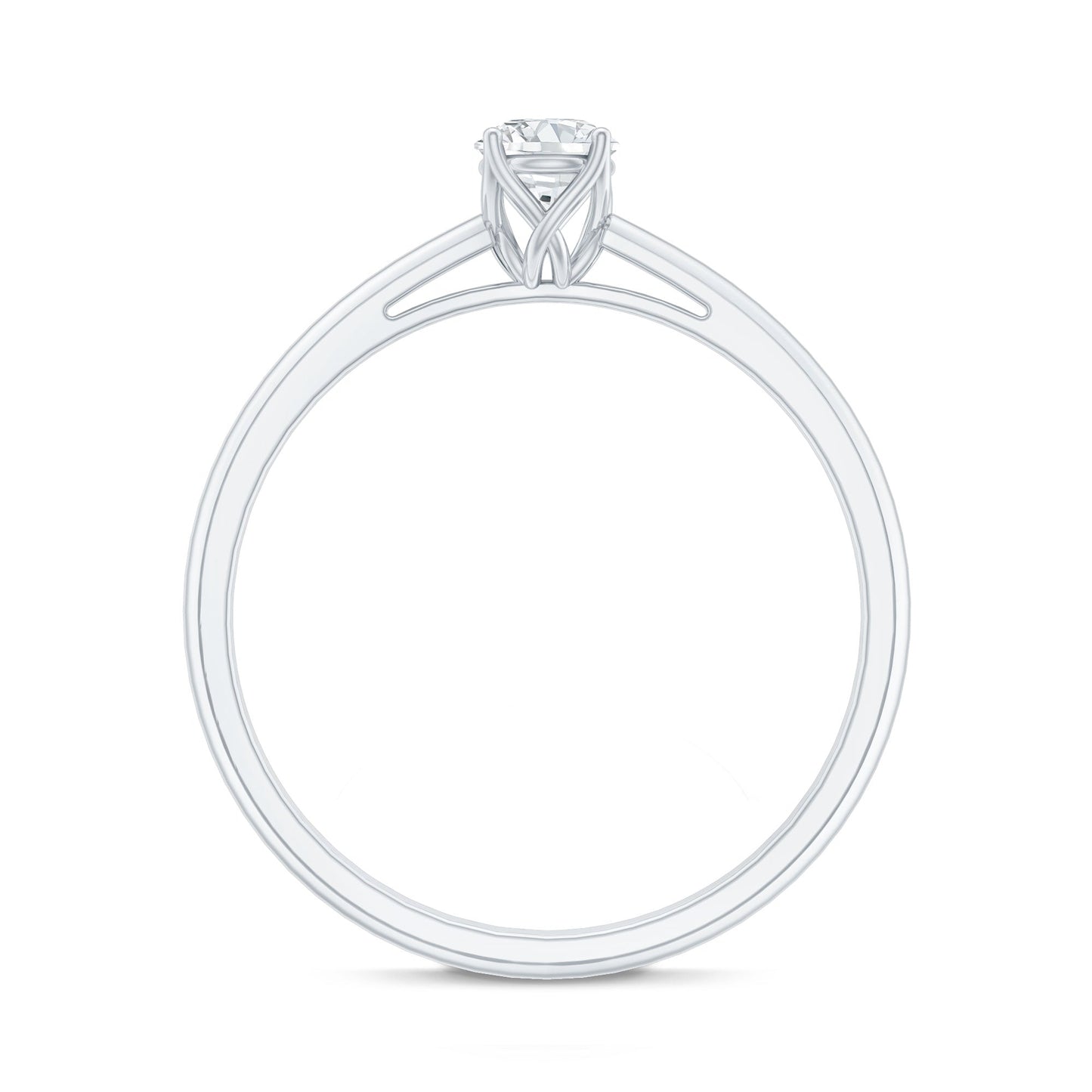 Lab Grown Diamond Solitaire Promise Ring For Women