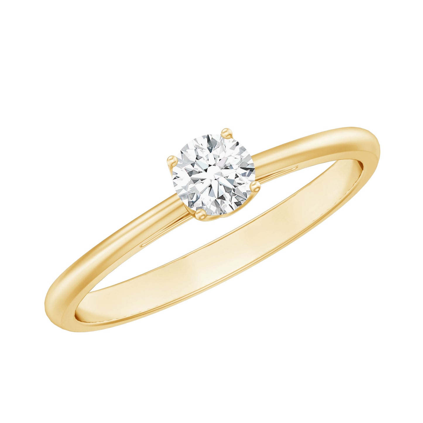 Lab Grown Diamond Solitaire Promise Ring For Women