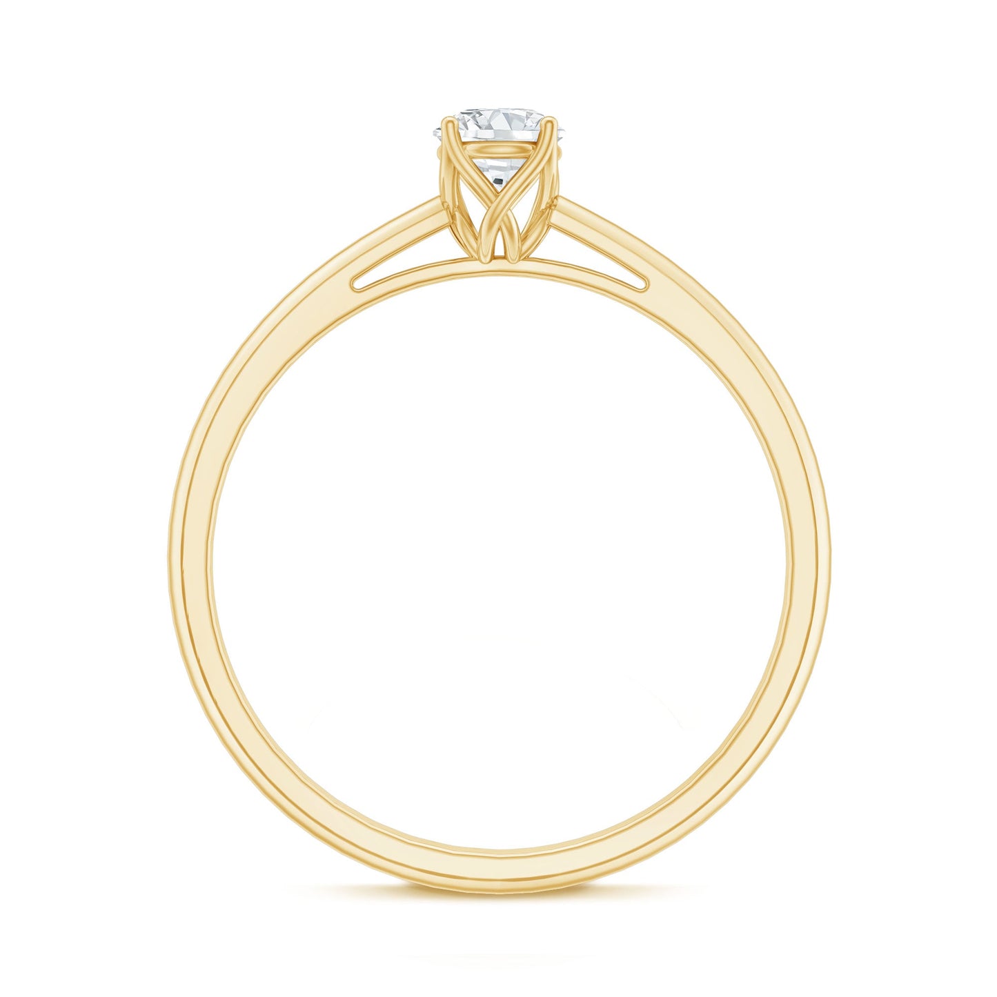 Lab Grown Diamond Solitaire Promise Ring For Women