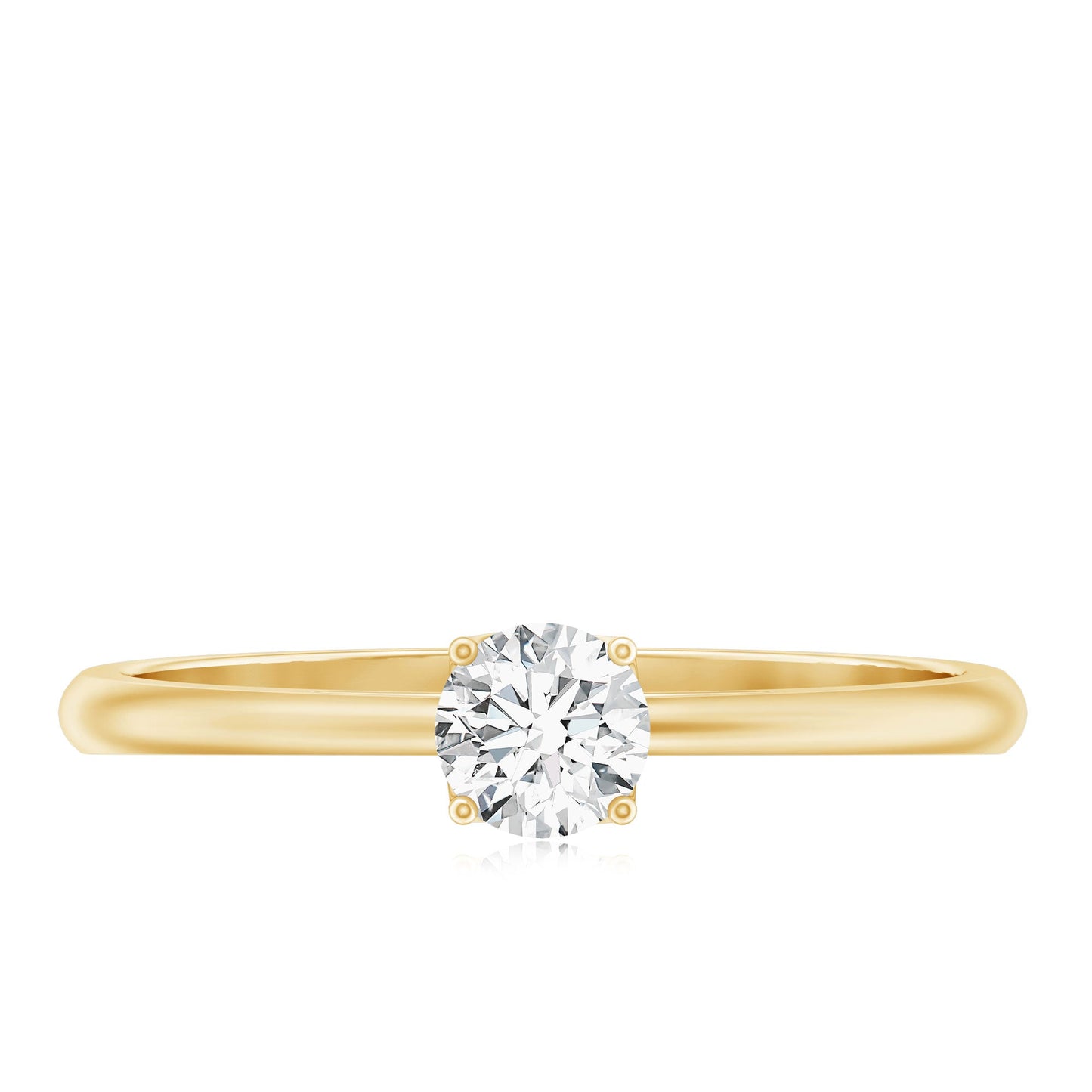 Lab Grown Diamond Solitaire Promise Ring For Women