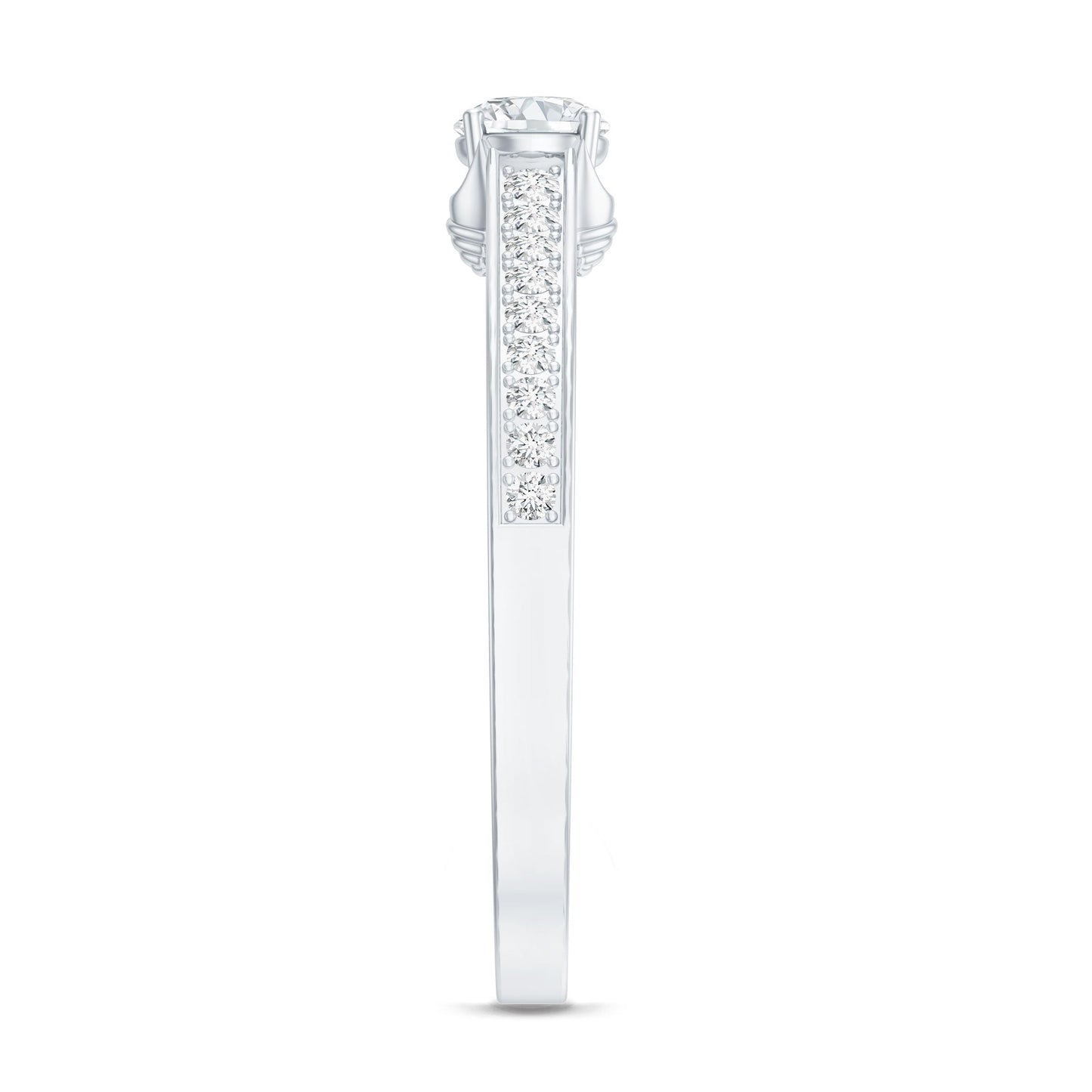 Certified Lab Grown Diamond Minimalistic Engagement Ring