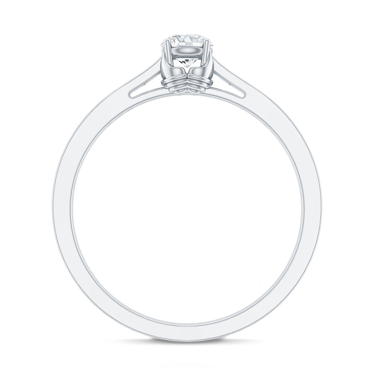 Certified Lab Grown Diamond Minimalistic Engagement Ring