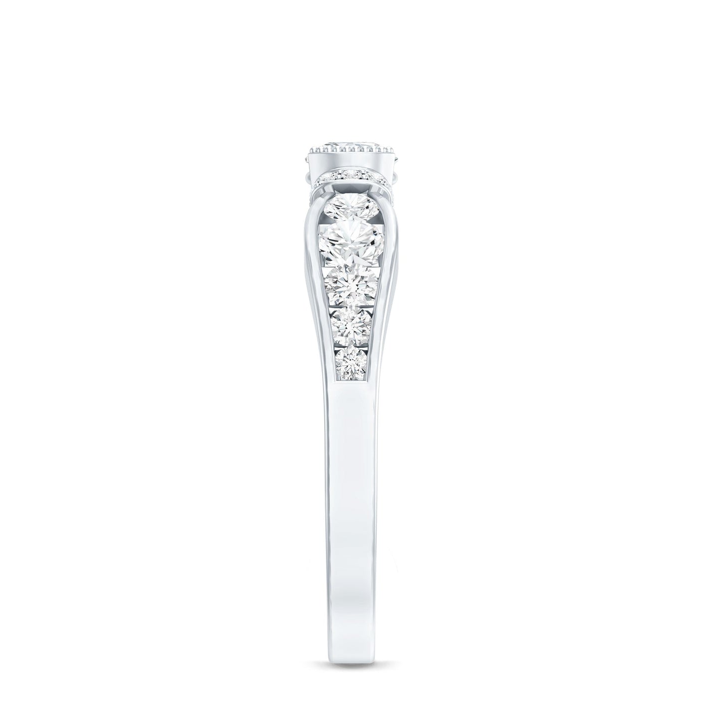 Certified Lab Grown Diamond Minimalist Engagement Ring