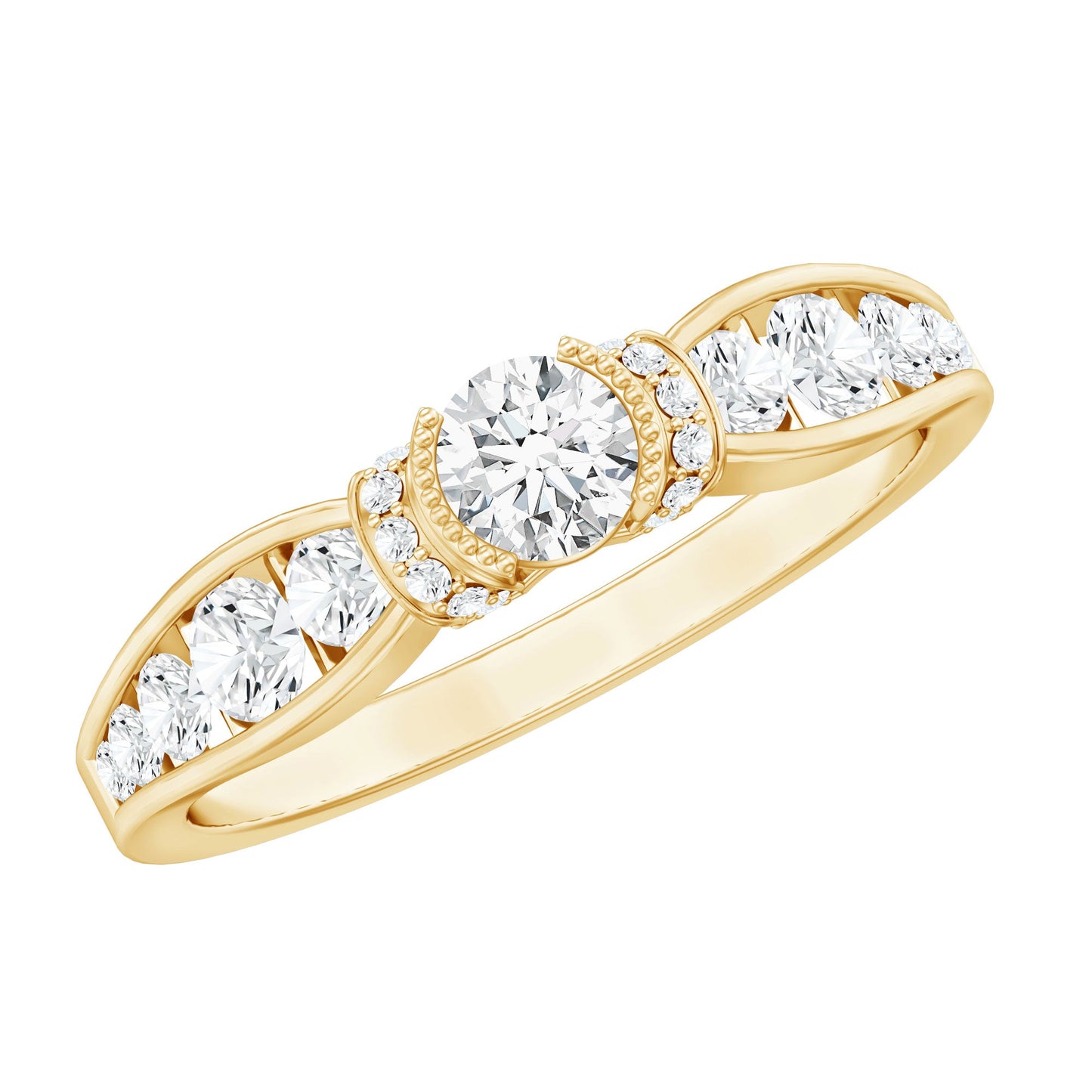 Certified Lab Grown Diamond Minimalist Engagement Ring