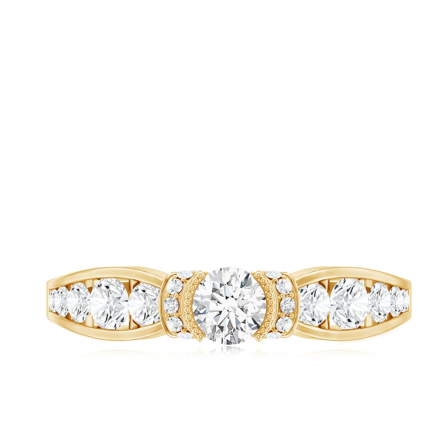 Certified Lab Grown Diamond Minimalist Engagement Ring