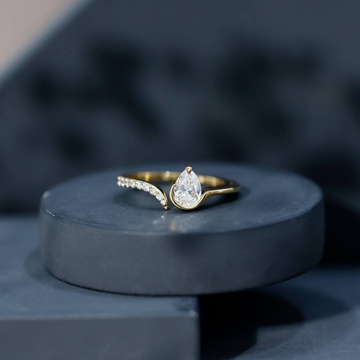 Certified Lab Grown Diamond Designer Promise Ring