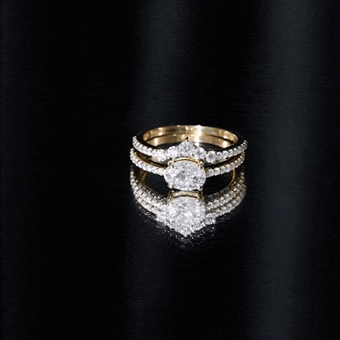 Certified 0.7 Carat Lab Grown Diamond Engagement Ring Enhancer
