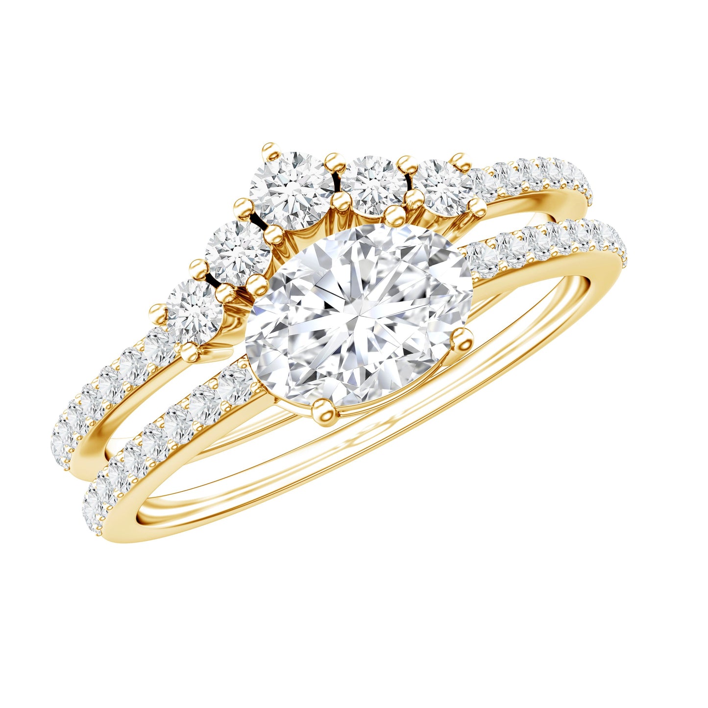 Certified 0.7 Carat Lab Grown Diamond Engagement Ring Enhancer