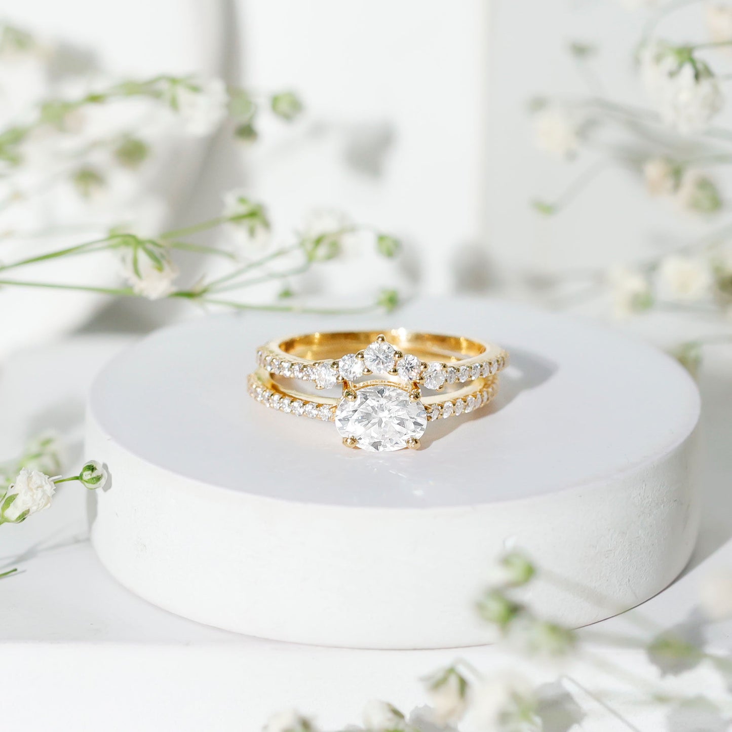 Certified 0.7 Carat Lab Grown Diamond Engagement Ring Enhancer