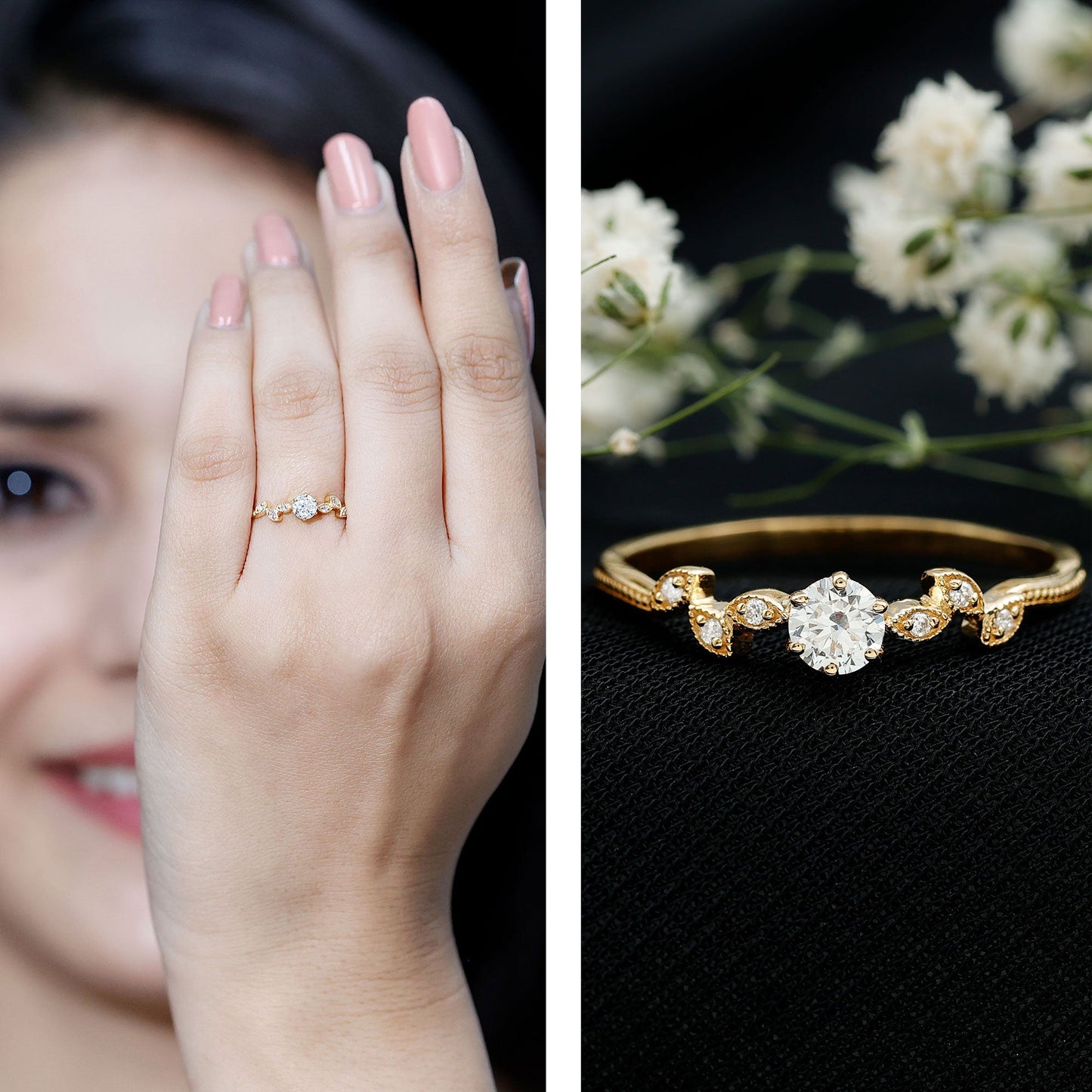 Certified Lab Grown Diamond Minimalist Promise Ring