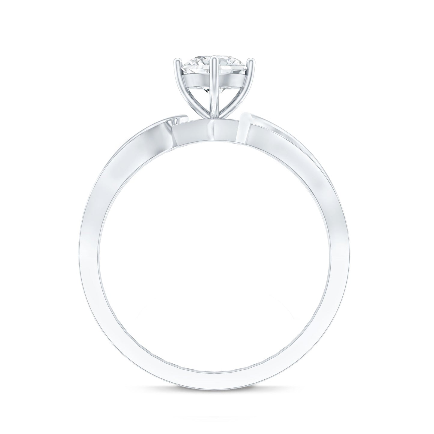 0.4 Carat Certified Lab Grown Diamond Infinity Engagement Ring