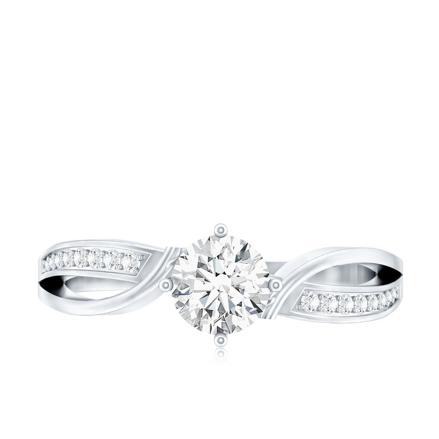 0.4 Carat Certified Lab Grown Diamond Infinity Engagement Ring