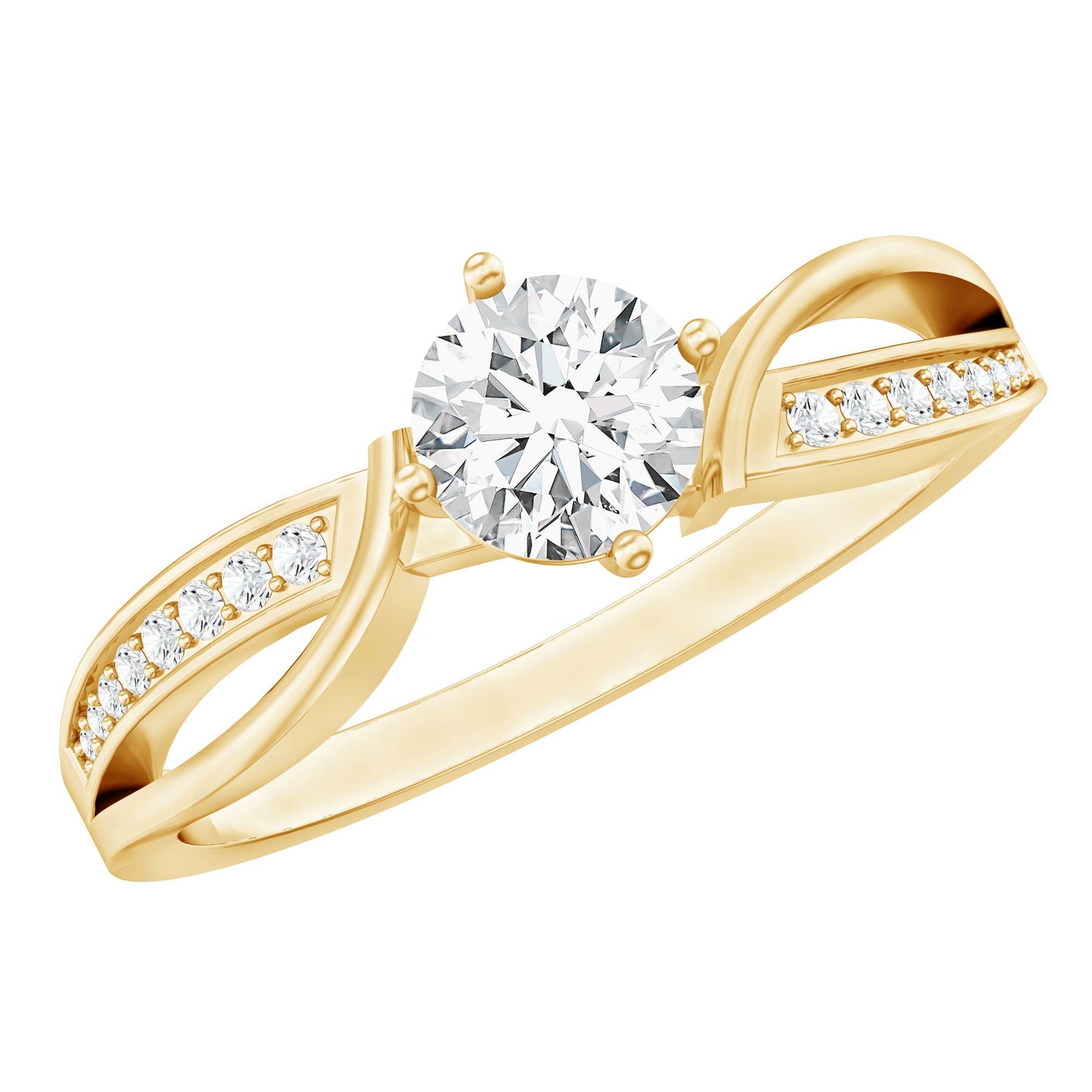0.4 Carat Certified Lab Grown Diamond Infinity Engagement Ring