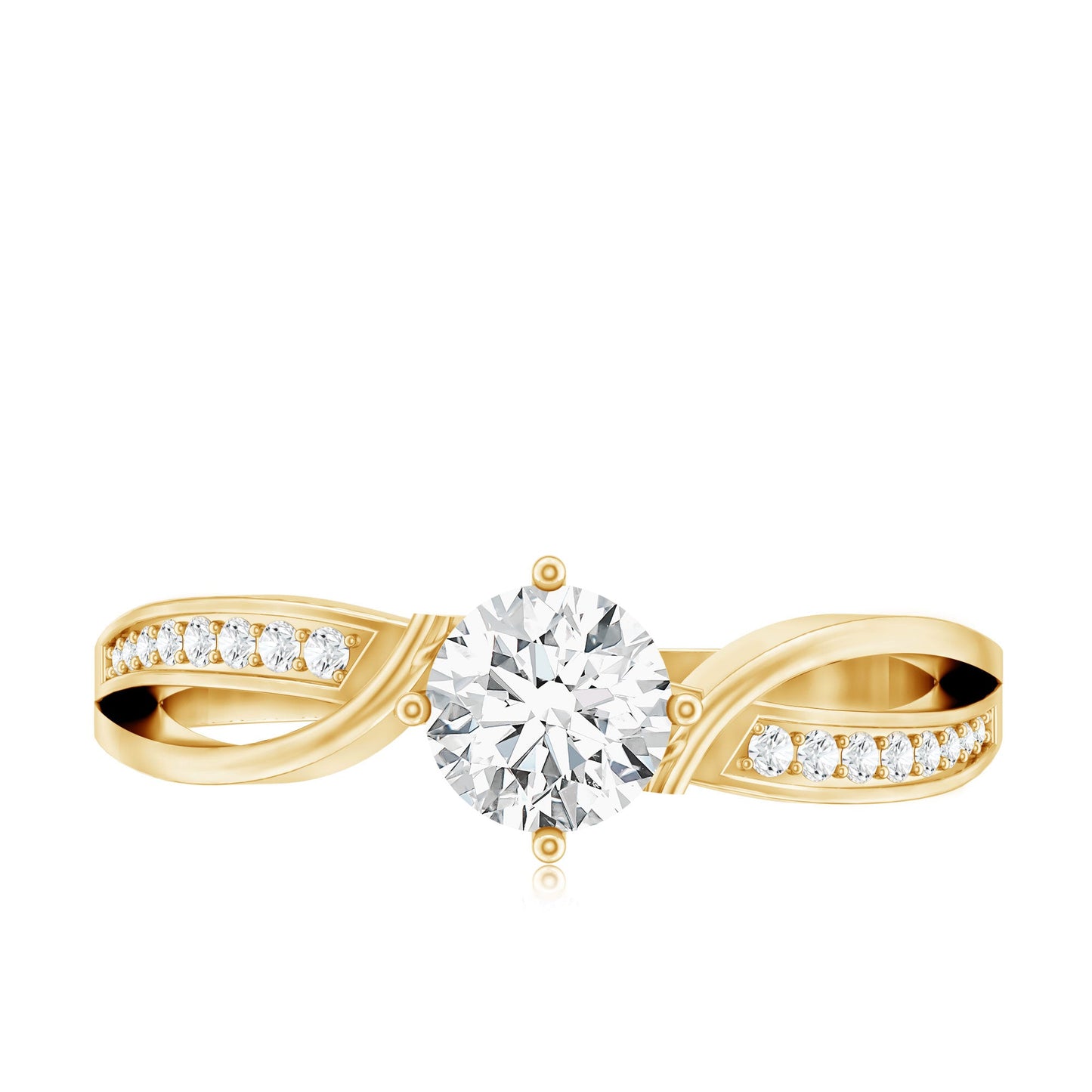 0.4 Carat Certified Lab Grown Diamond Infinity Engagement Ring