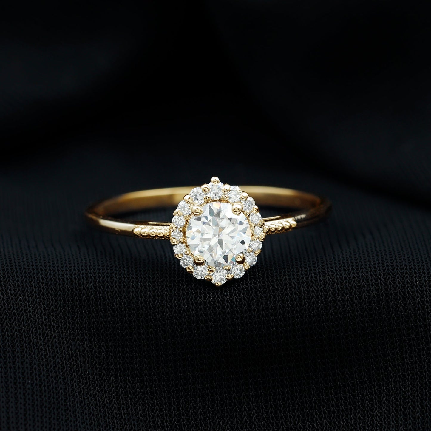 Classic Lab Grown Diamond Halo Engagement Ring