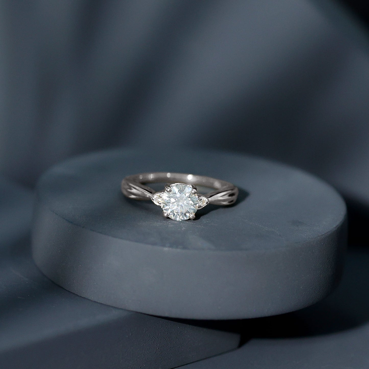 0.9 Carat Certified Lab Grown Diamond Solitaire Promise Ring