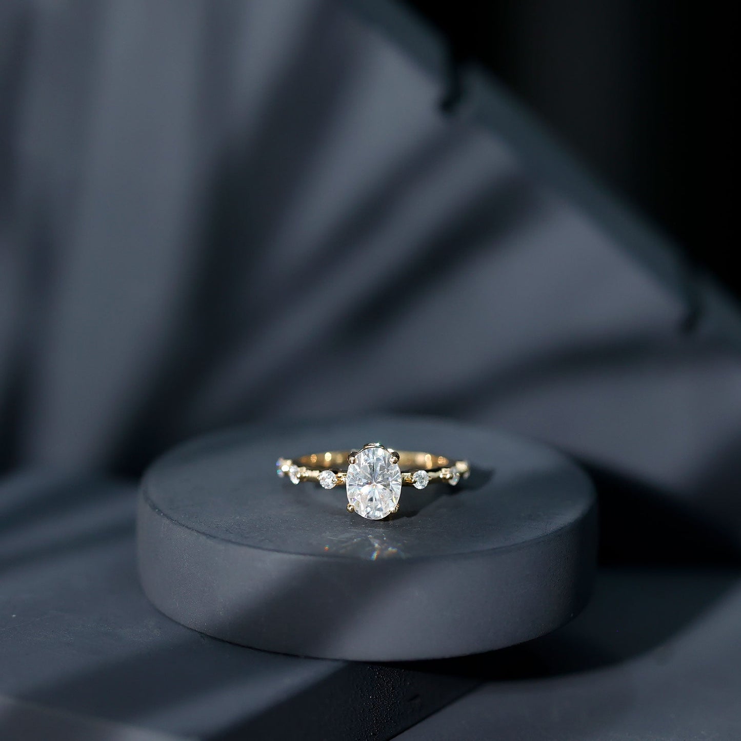 1.2 Carat Lab Grown Diamond Oval Solitaire Engagement Ring