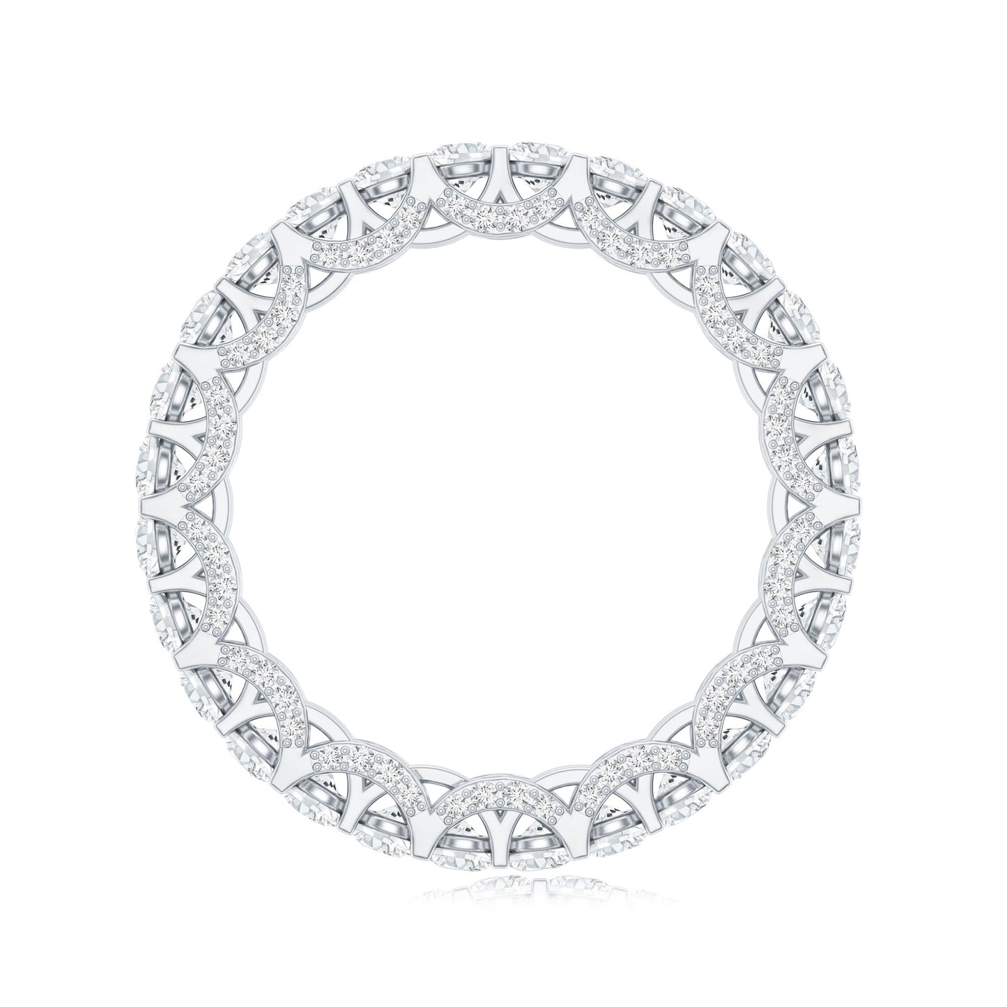 Certified Lab Created Diamond Eternity Wedding Band