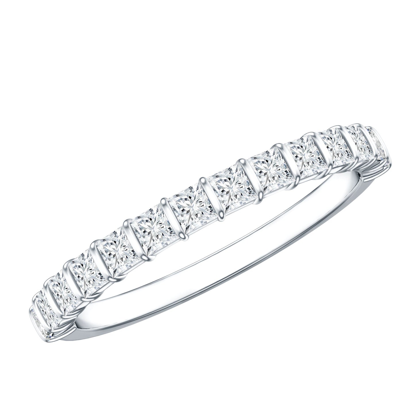 Princess Cut Diamond Anniversary Band Ring