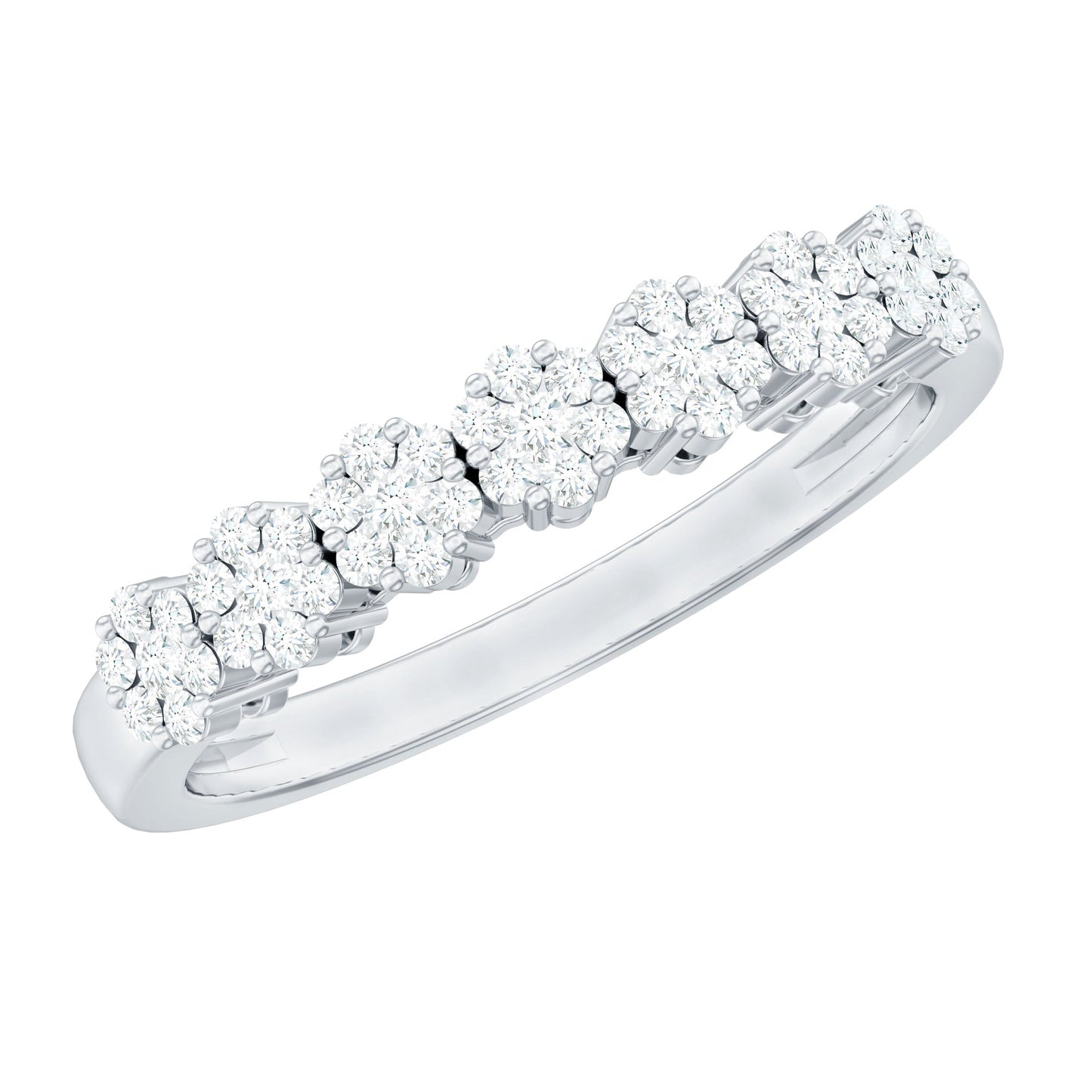 Certified Diamond Cluster Anniversary Ring